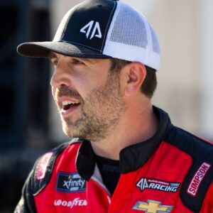 Former NASCAR Xfinity Series driver Tommy Joe Martins during the Nalley Cars 250 at Atlanta Motor Speedway.