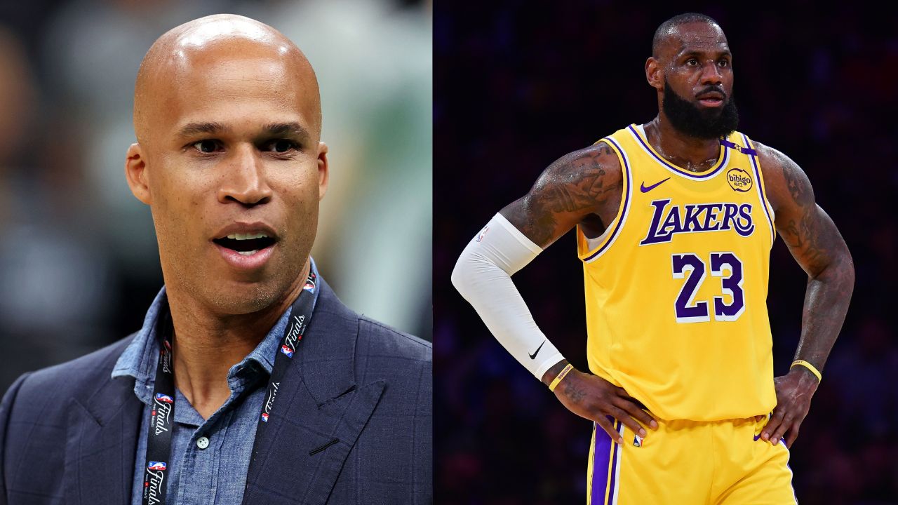 Richard Jefferson (L), Lebron James (R)