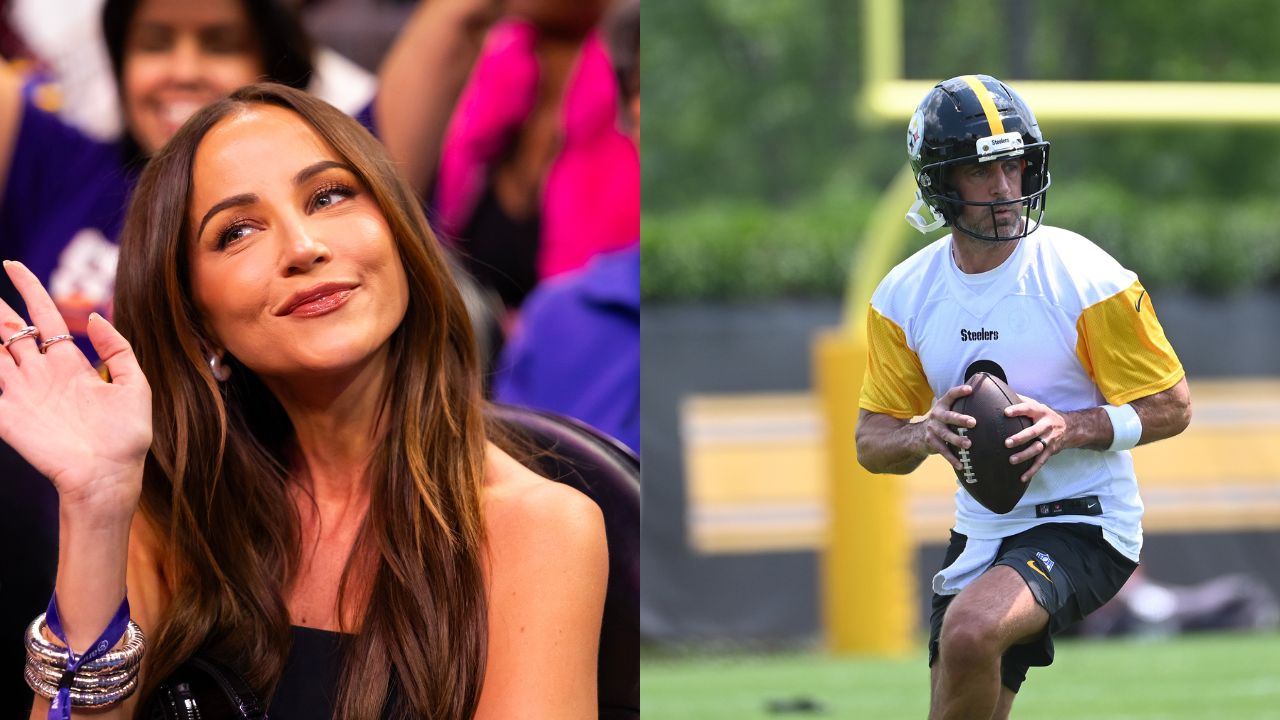 Kay Adams and Aaron Rodgers