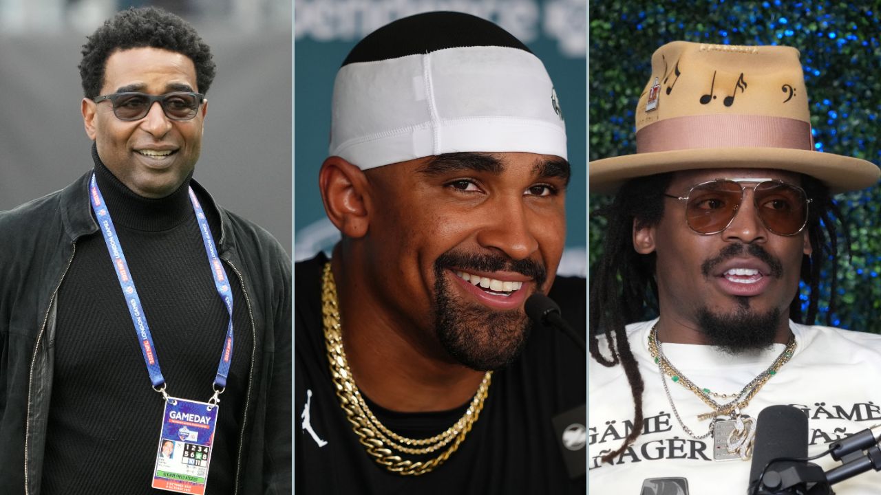 Cris Carter, Jalen Hurts and Cam Newton