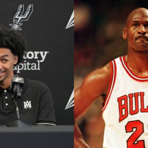 Dylan Harper (L) and Michael Jordan (R)