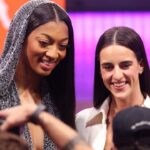 Angel Reese and Caitlin Clark off the court