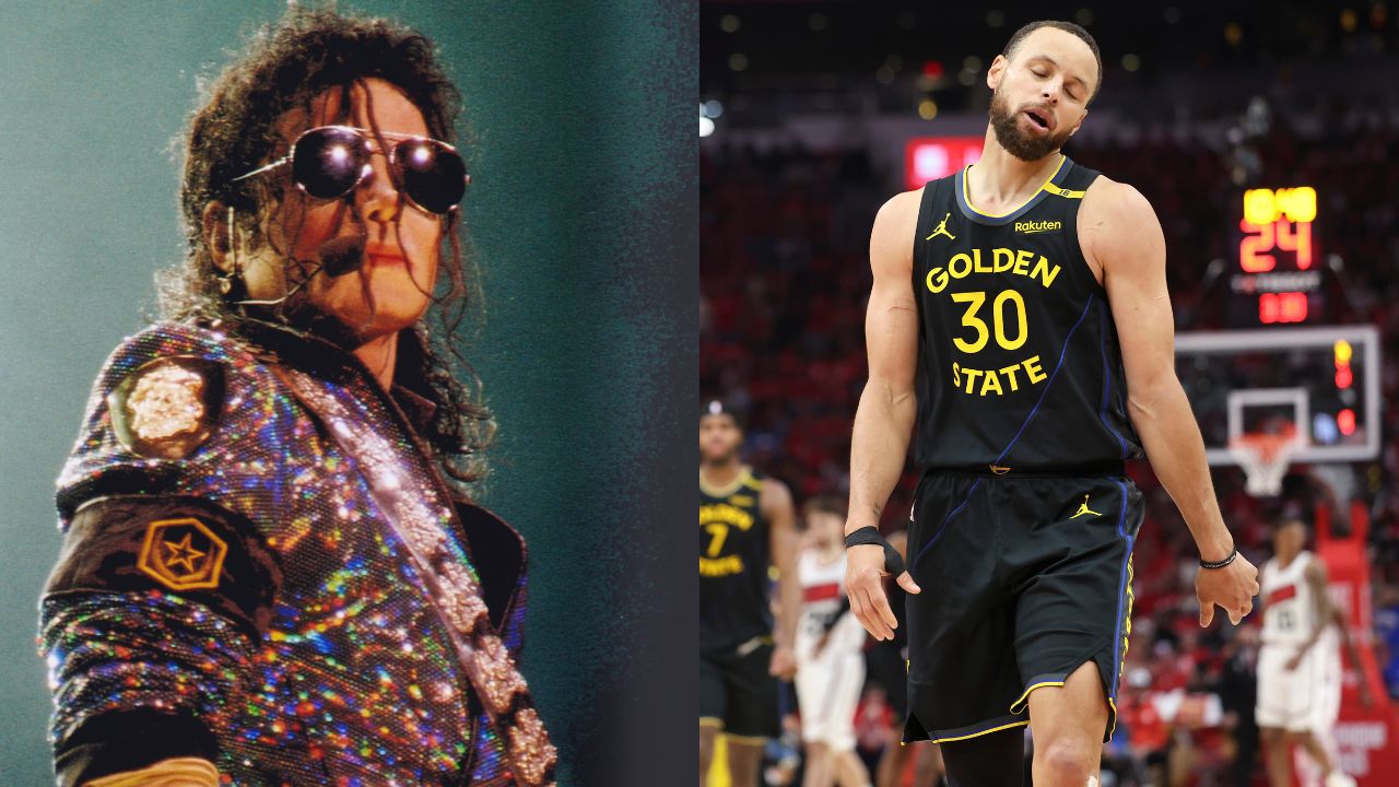 Michael Jackson (L), Steph Curry (R)
