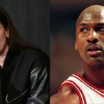 Caitlin Clark (L), Michael Jordan (R)