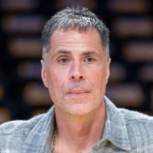 Los Angeles Lakers general manager Rob Pelinka is seen prior to an NBA, Basketball Herren, USA basketball game between the Los Angeles Lakers and the Utah Jazz
