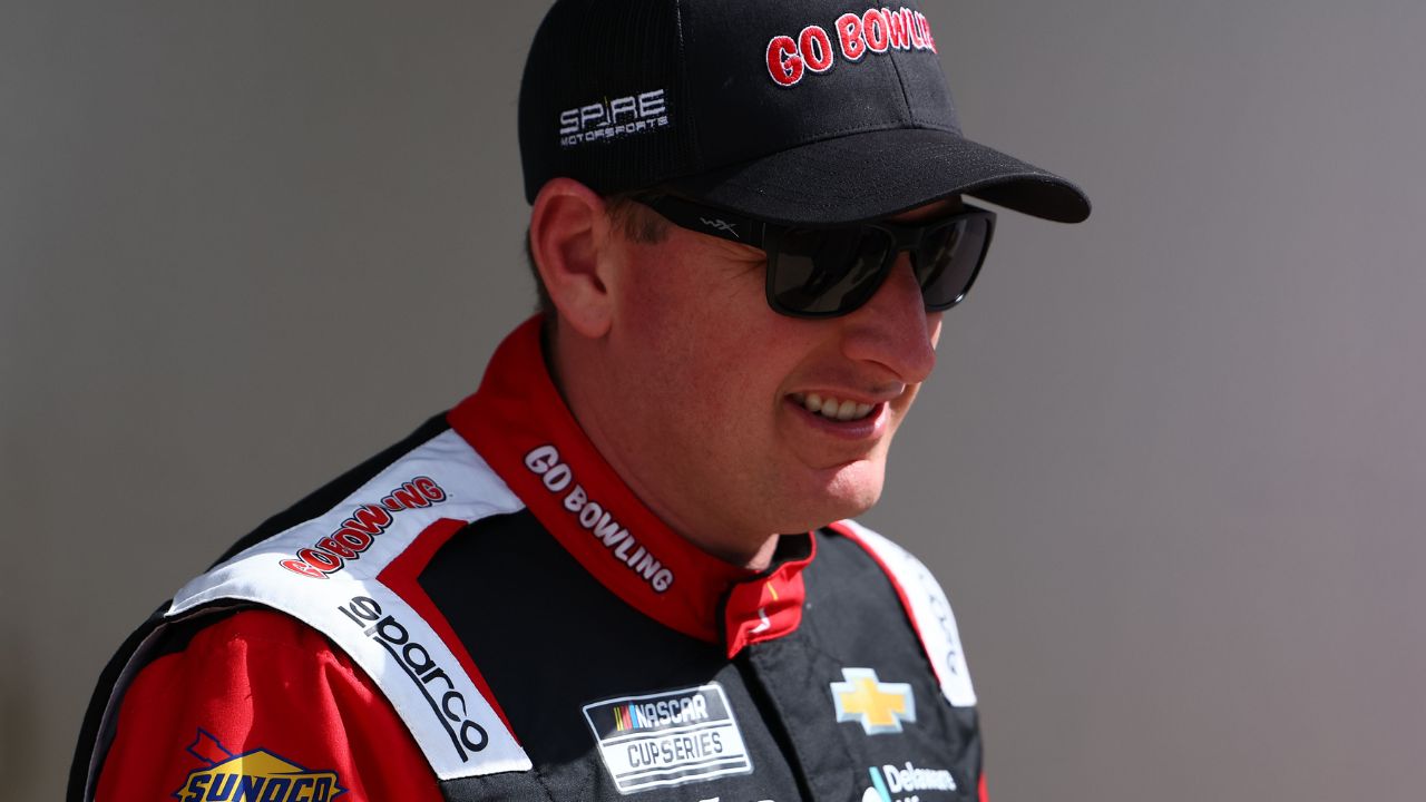 NASCAR Cup Series driver Michael McDowell (71) walks to the drivers meeting before the Daytona 500 at Daytona International Speedway.