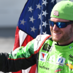 Monster Energy NASCAR Cup Series driver Dale Earnhardt Jr. (88) waves as he is introduced before the Alabama 500 at Talladega Superspeedway.