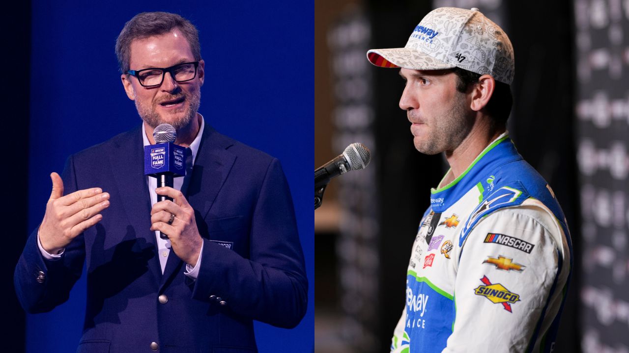 Dale Earnhardt Jr. and Daniel Suárez