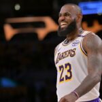 Los Angeles Lakers forward LeBron James (23) on the court during the game against the Minnesota Timberwolves at Crypto.com Arena