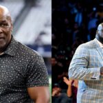 Mike Tyson (L), Shaquille O'Neal (R)