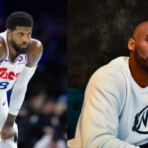 Paul George (L), Kobe Bryant (R)