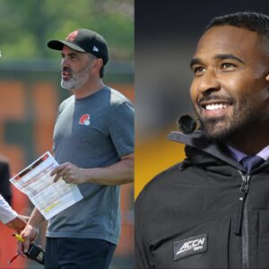 Shedeur Sanders, Browns HC Kevin Stefanski, EJ Manuel