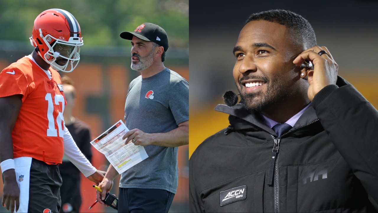 Shedeur Sanders, Browns HC Kevin Stefanski, EJ Manuel