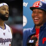 Baron Davis (L) and Allen Iverson (R)