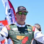 NASCAR Cup Series driver Kyle Busch (8) is introduced before the start of the Wurth 400 race at Texas Motor Speedway.