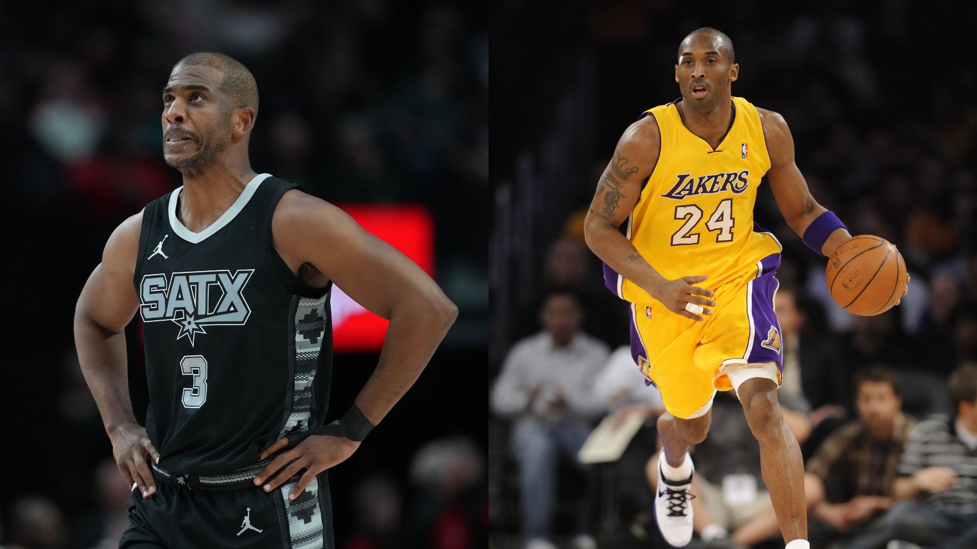 Chris Paul (L) and Kobe Bryant (R)