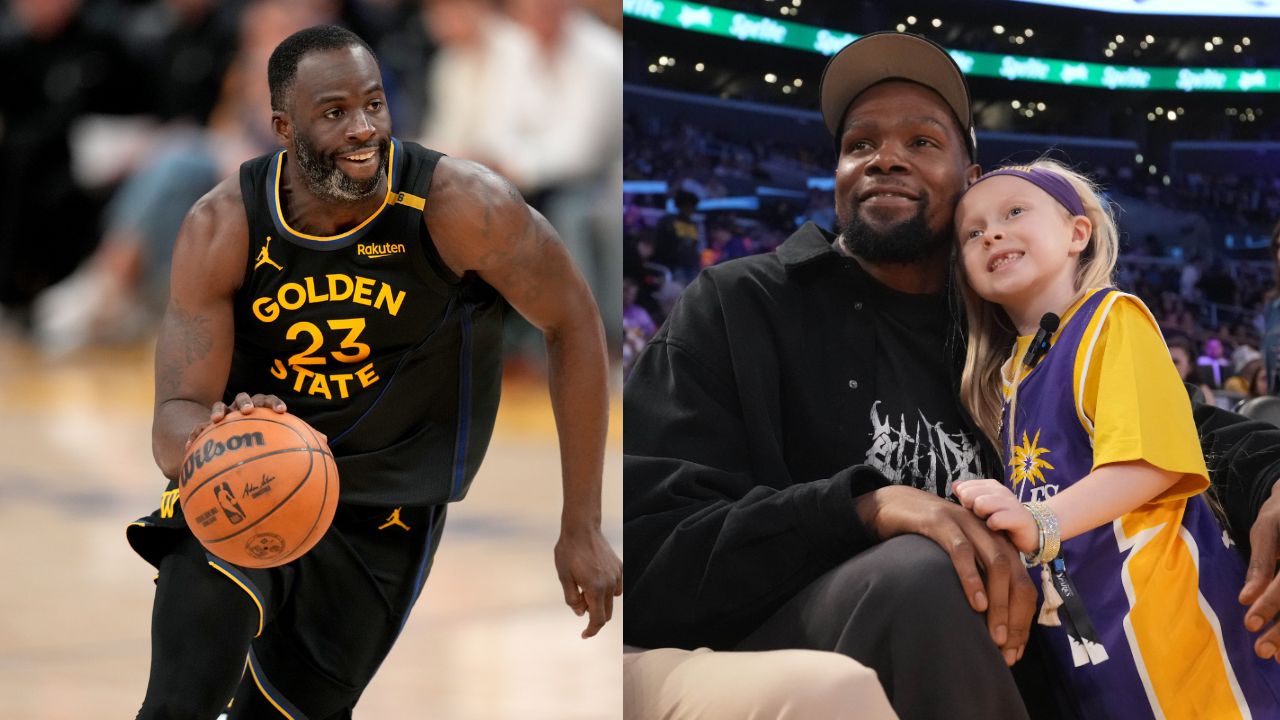 Draymond Green (L), Kevin Durant (R)