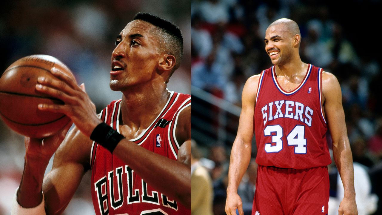 Scottie Pippen (L), Charles Barkley (R)