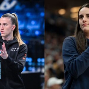 Sabrina Ionescu (L), Caitlin Clark (R)