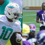 Tyreek Hill and Justin Jefferson