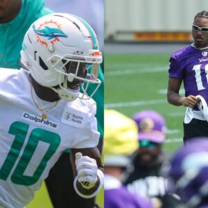 Tyreek Hill and Justin Jefferson