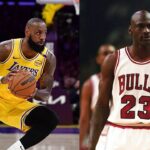 LeBron James (L), Michael Jordan (R)