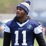 Dallas Cowboys defensive end Micah Parsons (11) at training camp at the River Ridge Fields.