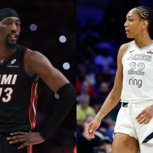 Bam Adebayo (L) and A'Ja Wilson (R)