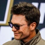 Tom Brady walks the red carpet on Sunday, May 25, 2025, ahead of the 109th running of the Indianapolis 500 at Indianapolis Motor Speedway.