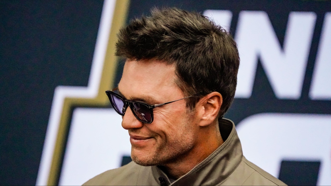 Tom Brady walks the red carpet on Sunday, May 25, 2025, ahead of the 109th running of the Indianapolis 500 at Indianapolis Motor Speedway.