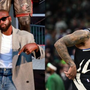 Dwyane Wade (L), Damian Lillard (R)