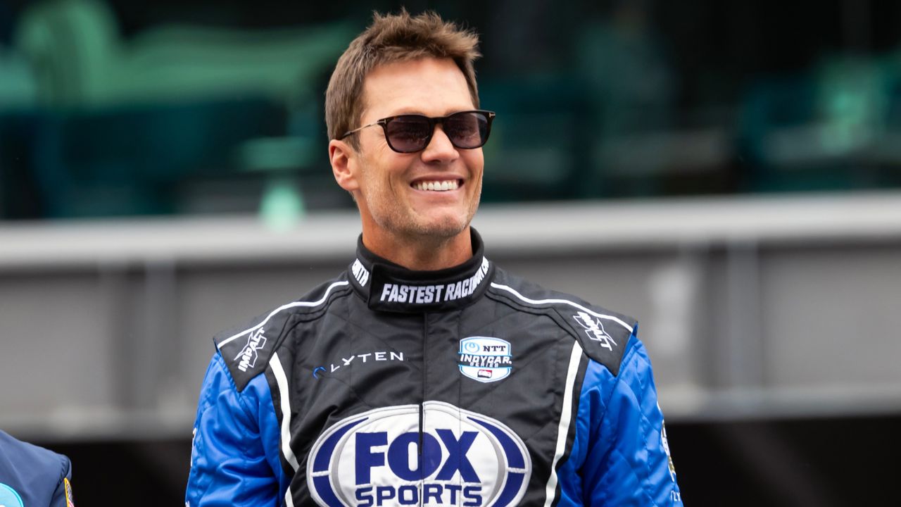 Tom Brady in attendance during the 109th Running of the Indianapolis 500 at Indianapolis Motor Speedway.
