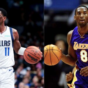 Kyrie Irving (L) and Kobe Bryant (R)