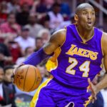 Los Angeles Lakers forward Kobe Bryant (24) and Houston Rockets forward Trevor Ariza (1) in action during the game between the Rockets and the Lakers at the Toyota Center. Bryant plays in the last road game and second to last game of his NBA career.