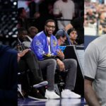 Paul Pierce (L), Tracy McGrady (C), Shaquille O'Neal (R)