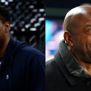 Paul Pierce (L), Magic Johnson (R)