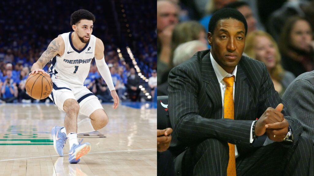 Scottie Pippen Jr. (L), Scotty Pippen (R)