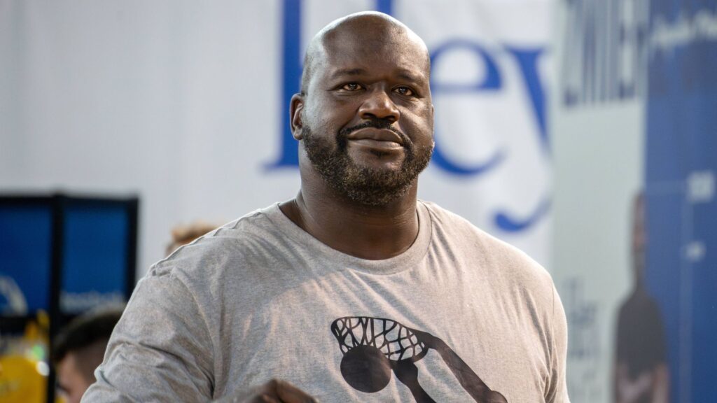 Shaquille O Neal In Poland. Shaquille O Neal attends the Hey, This is Shaq Basketball Tournament in Warsaw, Poland, on August 28, 2024.