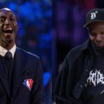 Kevin Garnett (L) and Kevin Durant (R)