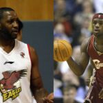 Tracy McGrady (L), LeBron James (R)