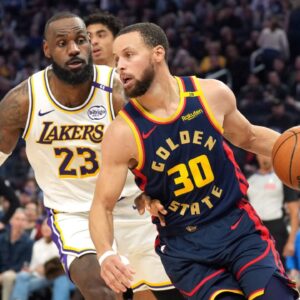 LeBron James and Steph Curry, Lakers v Warriors