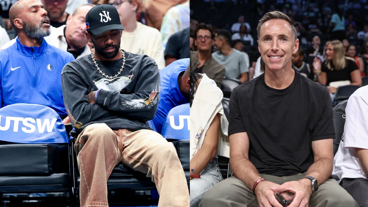 Kyrie Irving (L), Steve Nash (R)