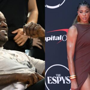 Shaquille O'Neal (L), Candace Parker (R)
