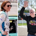 Katherine Legge and Mark Martin