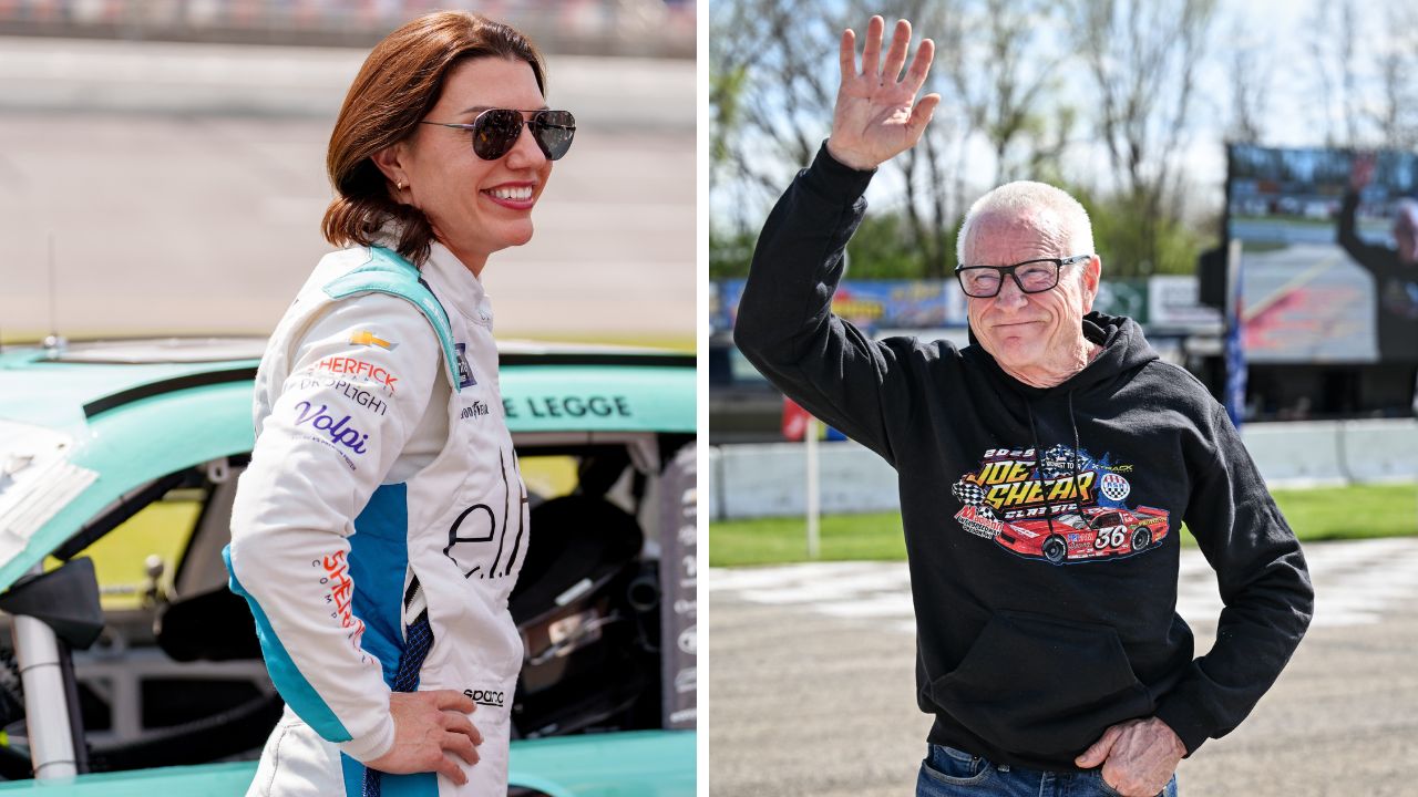 Katherine Legge and Mark Martin