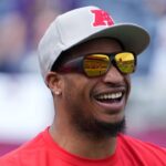 Cincinnati Bengals receiver Ja'Marr Chase (1) during AFC Practice for the Pro Bowl Games at Camping World Stadium.
