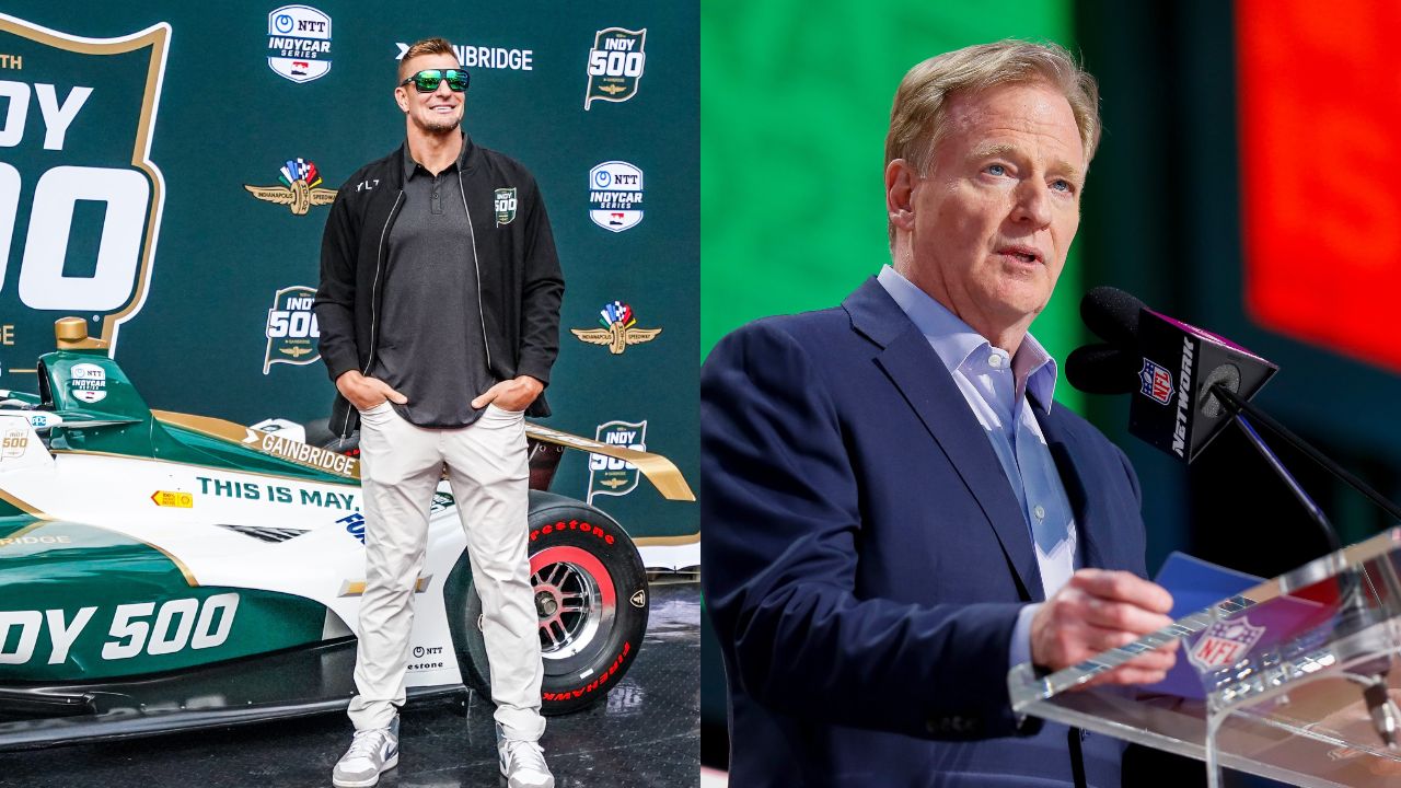 Rob Gronkowski and Roger Goodell