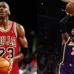 Michael Jordan (L), Carmelo Anthony (R)