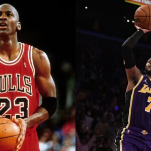 Michael Jordan (L), Carmelo Anthony (R)