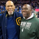Kareem Abdul-Jabbar and Magic Johnson